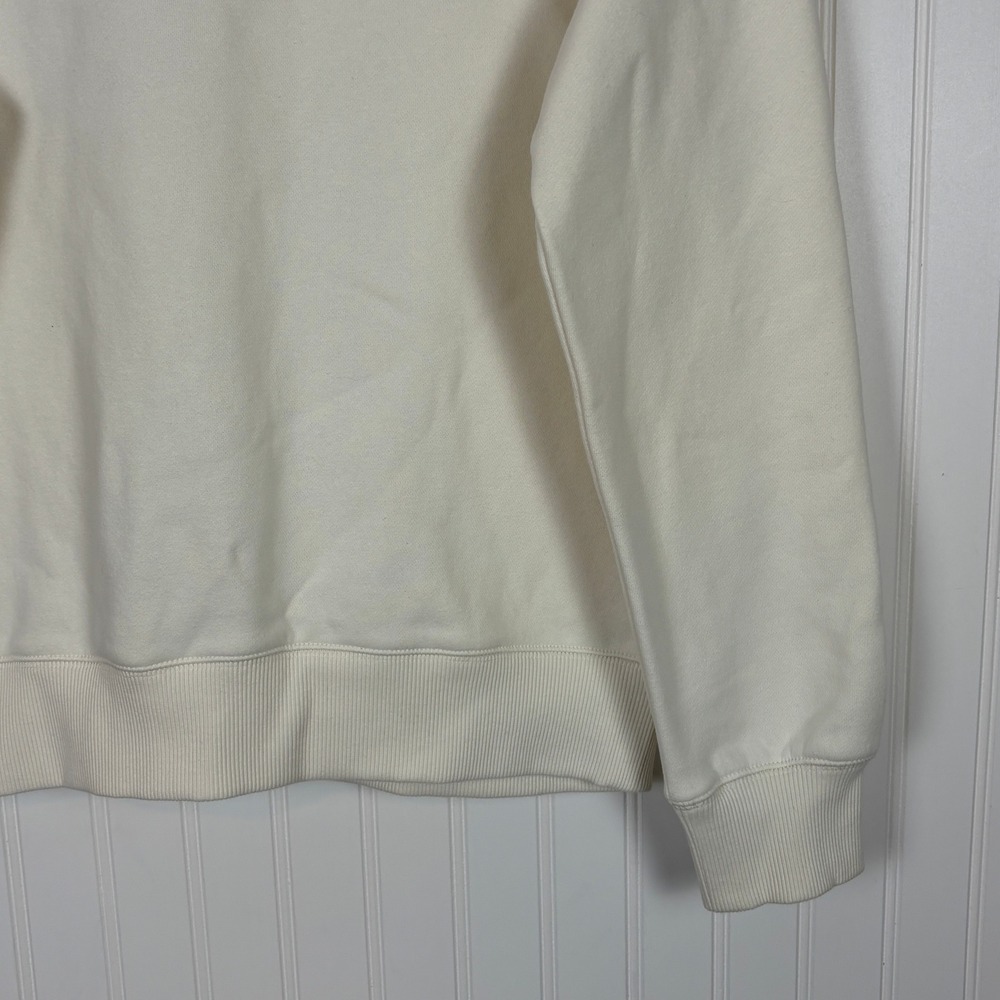 Tommy Hilfiger Sweater Mens M Cream Fall Basics Crew Neck Logo Preppy Classic - Picture 6 of 12